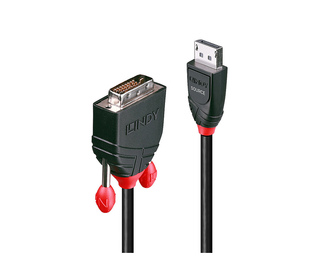 Lindy 41492 câble vidéo et adaptateur 3 m DVI-D DisplayPort Noir