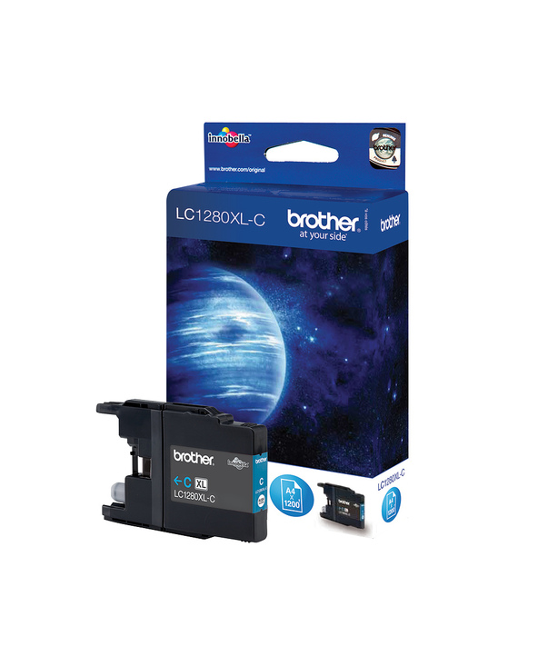 Brother LC1280XLC cartouche d'encre 1 pièce(s) Original Rendement élevé (XL) Cyan