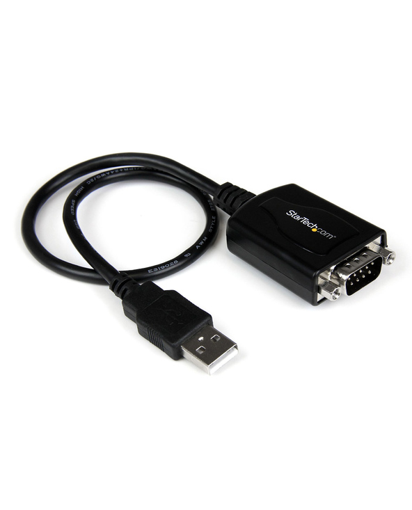 StarTech.com Câble Adaptateur de 30cm USB vers Série DB9 RS232 - Mémorisation de Port COM