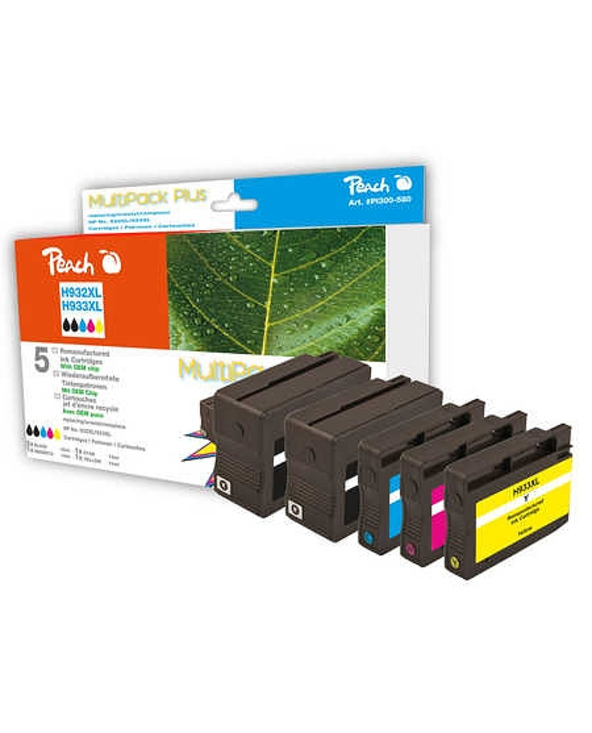Peach PI300-580 cartouche d'encre Noir, Cyan, Magenta, Jaune