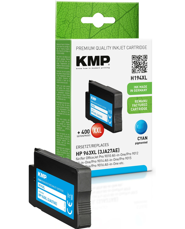 KMP 1766,4003 cartouche d'encre 1 pièce(s) Compatible Rendement extra (super) élevé Cyan