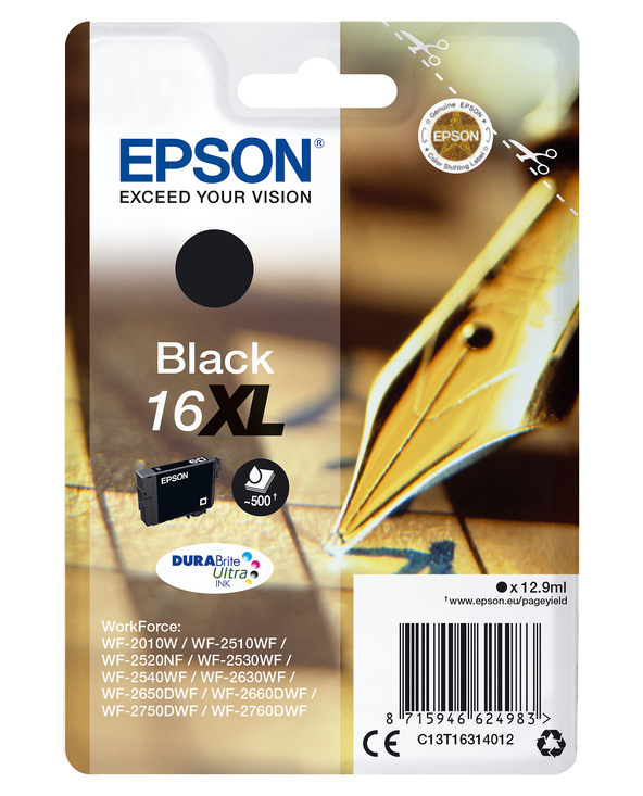 Epson Pen and crossword Cartouche "Stylo à plume" 16XL - Encre DURABrite Ultra N Epson Pen and crossword Cartouche "Stylo à plume" 16XL - Encre DURABrite Ultra N