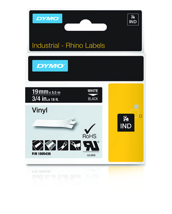 DYMO Étiquettes en vinyle IND