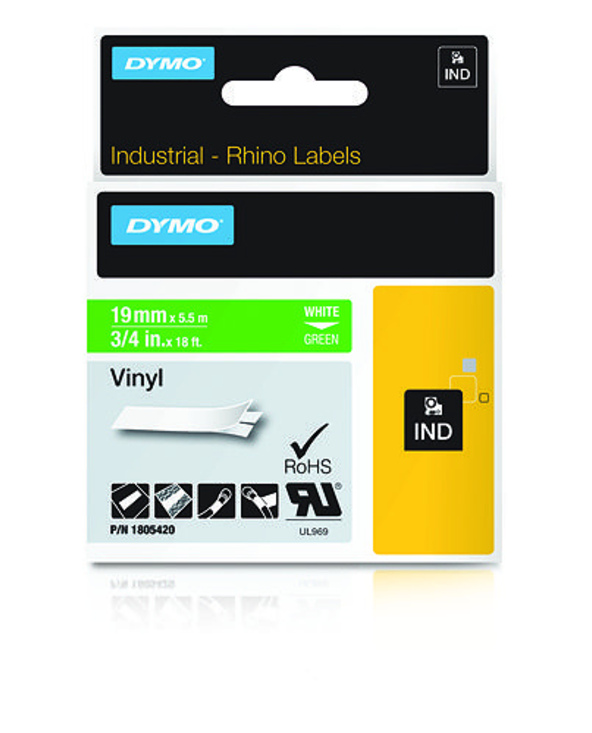 DYMO Étiquettes en vinyle IND