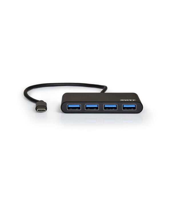 Port Designs 900123 hub & concentrateur USB 3.2 Gen 1 (3.1 Gen 1) Type-C 5000 Mbit/s Noir