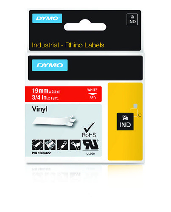 DYMO Étiquettes en vinyle IND