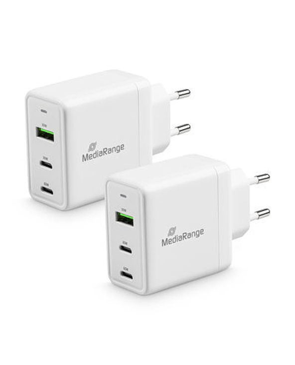 MediaRange MRMA116 chargeur d'appareils mobiles Smartphone, Tablette Blanc Secteur Charge rapide Intérieure