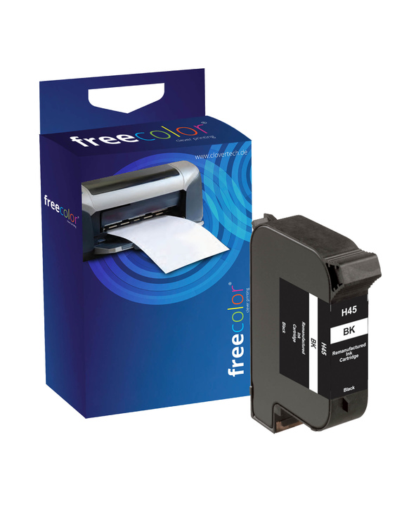 Freecolor HP45A-INK-FRC cartouche d'encre 1 pièce(s) Noir