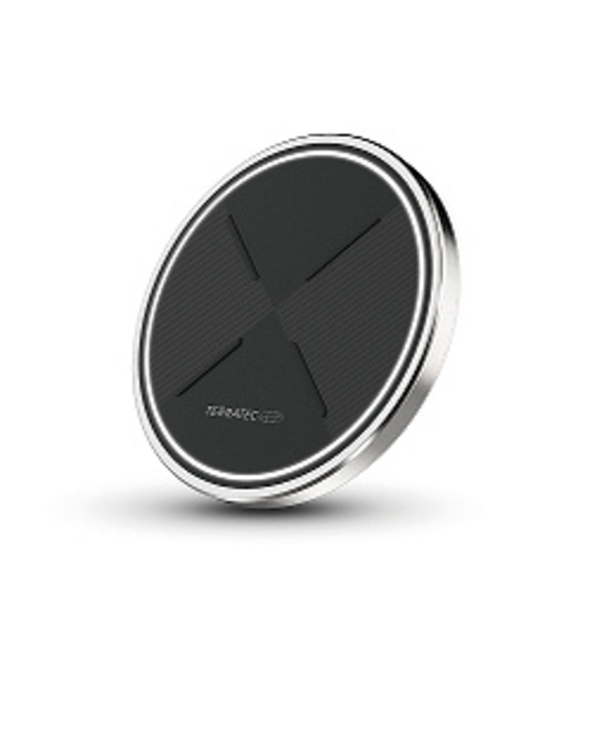 Terratec ChargeAIR dot! Smartphone Noir, Argent CC Recharge sans fil Charge rapide Intérieure