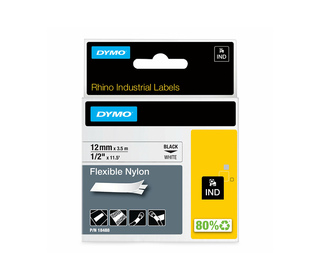 DYMO IND Nylon flexible - 12mm x 3,5m BW