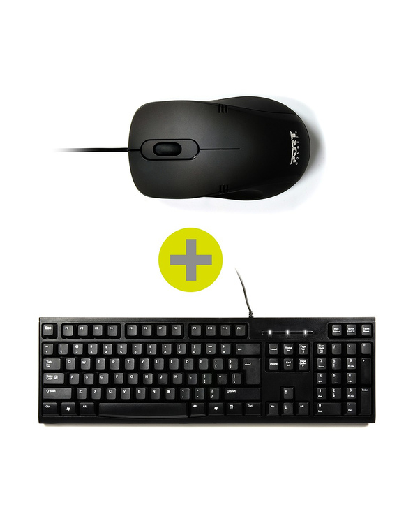 Port Designs 900900 clavier Souris incluse Bureau USB AZERTY Français Noir