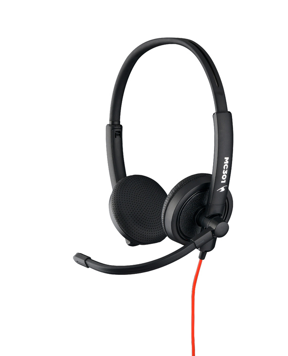 Bluestork MC301 écouteur/casque Avec fil Arceau Bureau/Centre d'appels Noir
