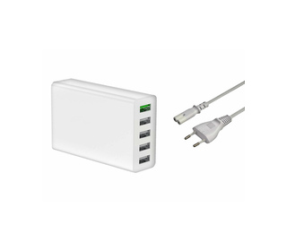 DLH DY-AU4940 chargeur d'appareils mobiles Universel Blanc Secteur Charge rapide Intérieure