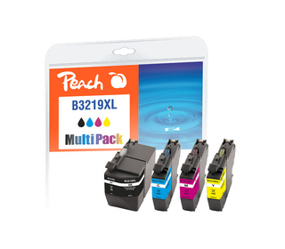 Peach PI500-231 cartouche d'encre 4 pièce(s) Original Rendement élevé (XL) Noir, Cyan, Magenta, Jaune