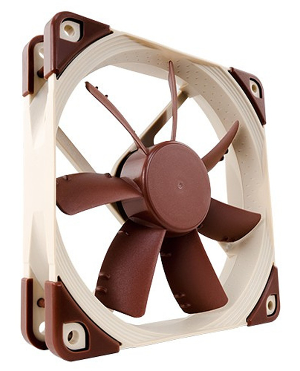 Noctua NF-S12A PWM système de refroidissement d’ordinateur Boitier PC Ventilateur 12 cm Beige, Marron