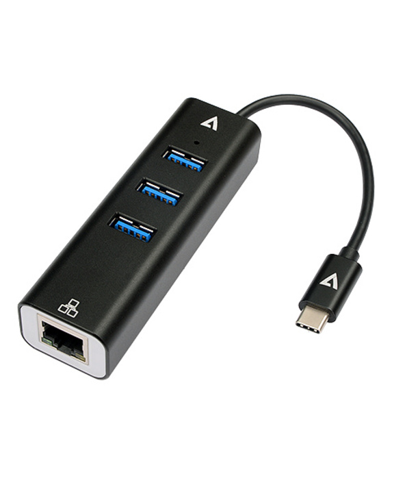 V7 V7UCRJ45USB3 station d'accueil USB Type-C Noir V7 V7UCRJ45USB3 station d'accueil USB Type-C Noir