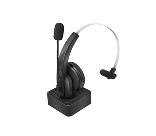 LogiLink BT0059 écouteur/casque Sans fil Arceau Bureau/Centre d'appels Bluetooth Socle de chargement Noir