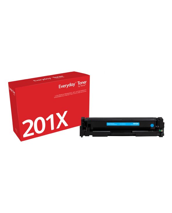 Everyday Toner Cyan  de Xerox compatible avec HP 201X (CF401X/ CRG-045HC), Grande capacité