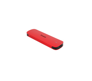 TooQ TQE-2201R Boîtier de disques de stockage Enceinte ssd Rouge M.2