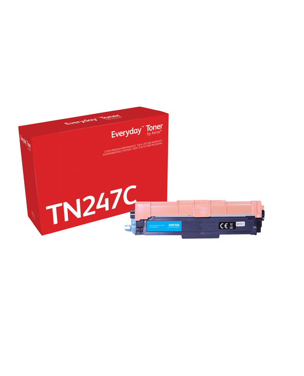Everyday Toner Cyan  de Xerox compatible avec Brother TN-247C, Grande capacité