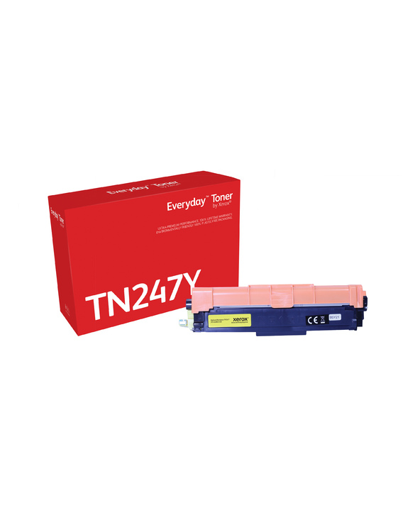 Everyday Toner Jaune  de Xerox compatible avec Brother TN-247Y, Grande capacité