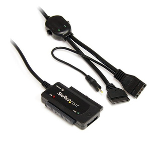 StarTech.com Câble adaptateur / Convertisseur USB 2.0 vers disque dur SATA / IDE de 2,5 / 3,5 pouces - Noir