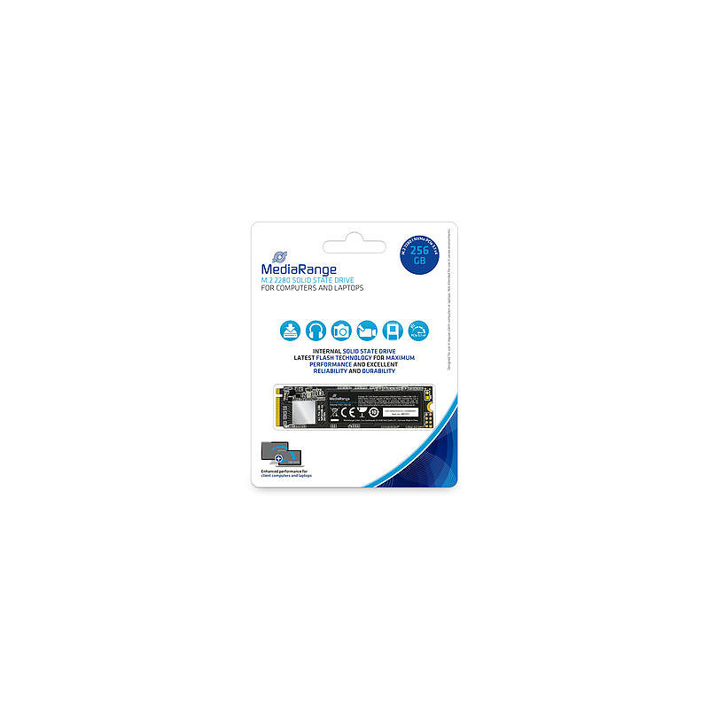MediaRange MR1031 disque SSD M.2 256 Go PCI Express 3.1 NVMe 3D TLC NAND