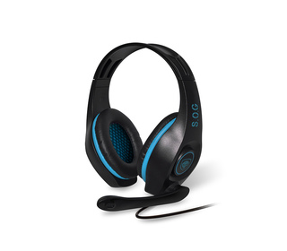 Spirit of Gamer PRO-SH5 Casque Avec fil Arceau Jouer Noir, Bleu