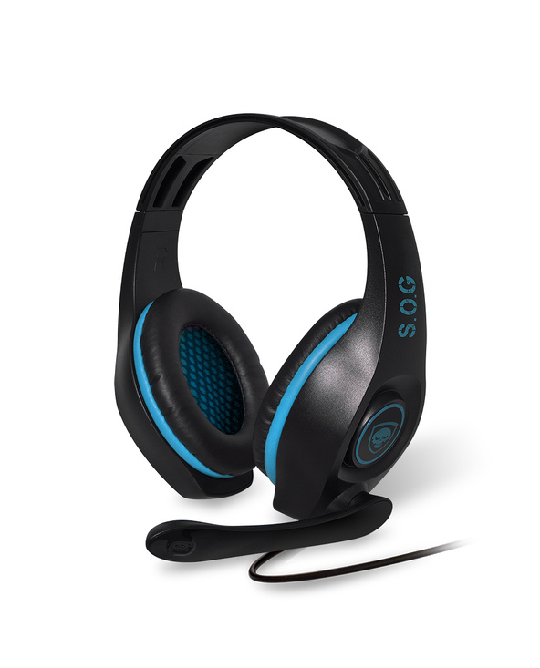 Spirit of Gamer PRO-SH5 Casque Avec fil Arceau Jouer Noir, Bleu