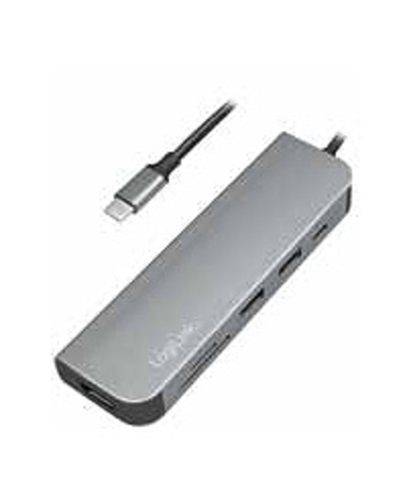 LogiLink UA0343 station d'accueil USB 3.2 Gen 1 (3.1 Gen 1) Type-C Aluminium