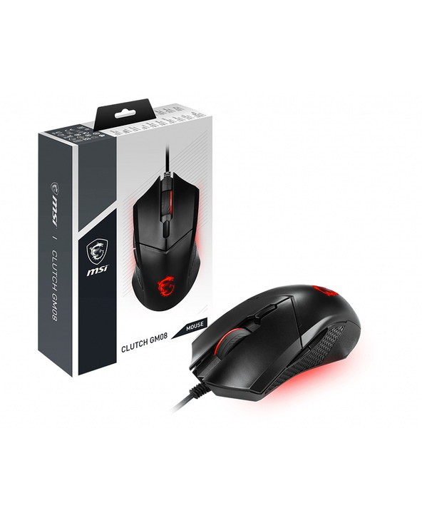 MSI Clutch GM08 souris Jouer Ambidextre USB Type-A Optique 4200 DPI