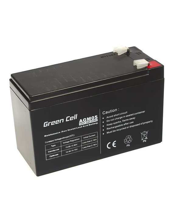 Green Cell AGM05 Batterie de l'onduleur Sealed Lead Acid (VRLA) 12 V 7,2 Ah