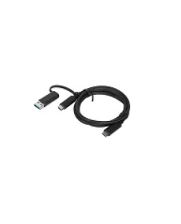 Lenovo 4X90U90618 câble USB 1 m USB 3.2 Gen 1 (3.1 Gen 1) USB A/USB C USB C Noir