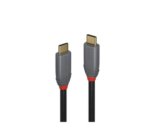Lindy 36902 câble USB 1,5 m USB C Noir, Gris