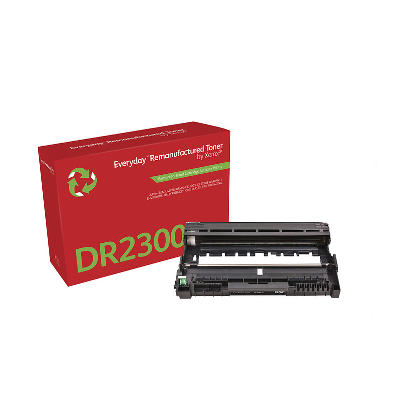 Remanufacturé Everyday Tambour remanufacturé Mono Everyday de Xerox compatible avec Brother DR2300, Capacité standard