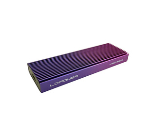 LC-Power LC-M2-C-MULTI-4 Boîtier de disques de stockage Enceinte ssd Noir, Violet, Violet M.2