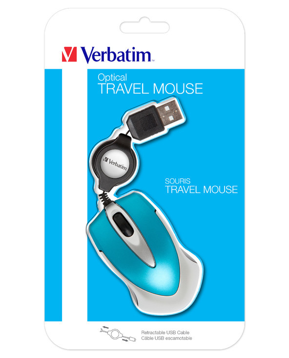 Verbatim Go Mini souris Bureau Ambidextre USB Type-A Optique 1000 DPI