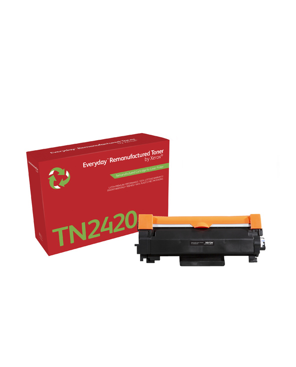 Remanufacturé Everyday Tambour remanufacturé Mono Everyday de Xerox compatible avec Brother TN2420, Grande capacité