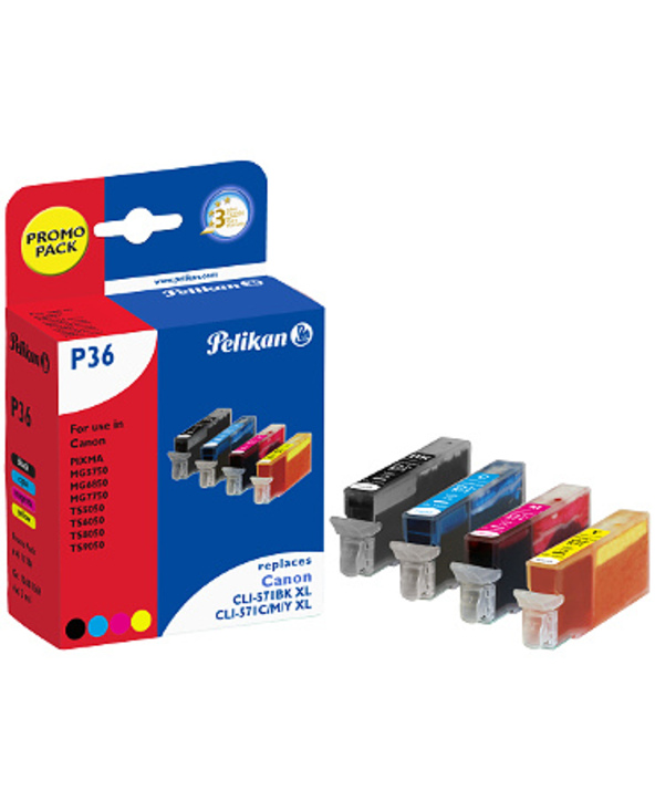 Pelikan 4111784 PagePack Photo noire, Photo gris, Photo magenta, Jaune photo