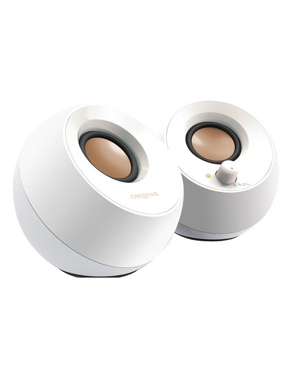 Creative Labs Pebble haut-parleur Blanc Avec fil 4,4 W
