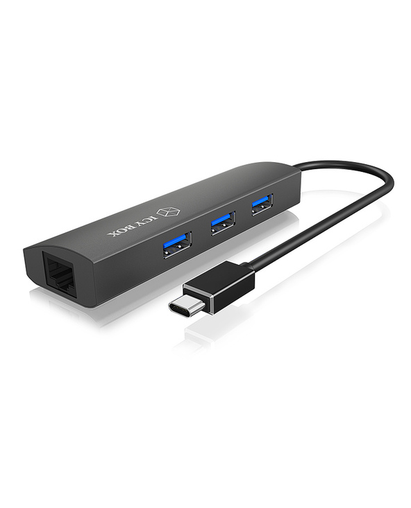 ICY BOX IB-HUB1406-C USB 3.2 Gen 1 (3.1 Gen 1) Type-C Anthracite