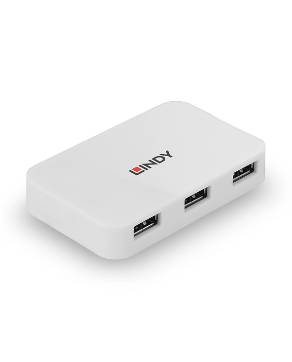 Lindy 43143 hub & concentrateur USB 3.2 Gen 1 (3.1 Gen 1) Type-A 5000 Mbit/s Blanc