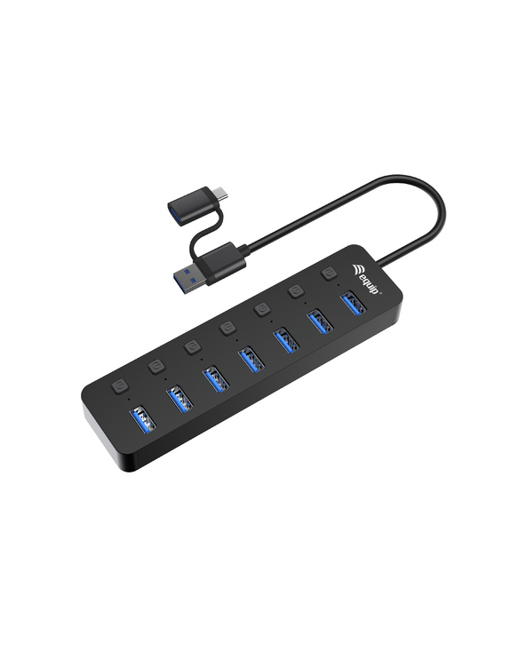 Equip 128965 hub & concentrateur USB 3.2 Gen 1 (3.1 Gen 1) Type-A 5000 Mbit/s Noir
