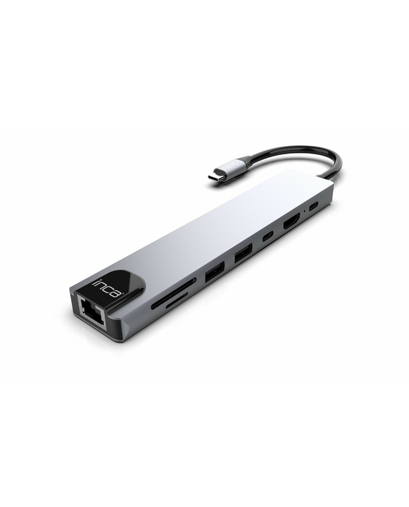 Inca ITPC-7T hub & concentrateur USB Type-C 1000 Mbit/s Aluminium