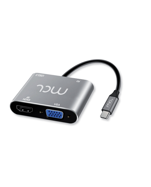 MCL MD1B99AU3CHVUDP station d'accueil Avec fil USB 3.2 Gen 1 (3.1 Gen 1) Type-C Argent