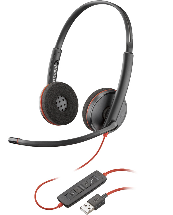 POLY Micro-casque stéréo USB-A Blackwire 3220 (lot)
