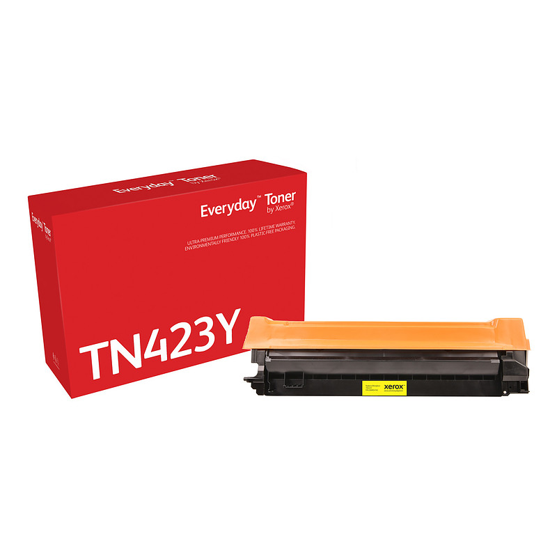 Everyday Toner Jaune  de Xerox compatible avec Brother TN-423Y, Grande capacité