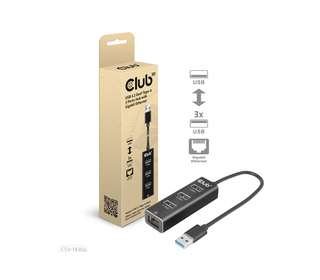 CLUB3D CSV-1430a Avec fil USB 3.2 Gen 1 (3.1 Gen 1) Type-A Noir