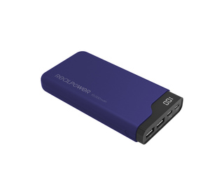 RealPower PB-15000C Navy Blue 15000 mAh Noir, Bleu