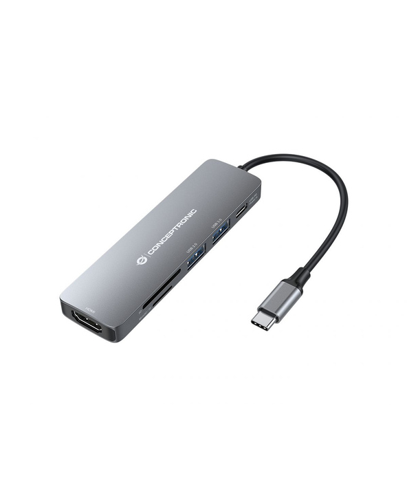 Conceptronic DONN11G station d'accueil Avec fil USB 3.2 Gen 1 (3.1 Gen 1) Type-C Gris